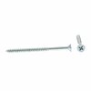 Prime-Line Wood Screws, Flat Head, Phillips Drive, #14 X 4 in., Zinc Plated Steel, 10PK 9036705